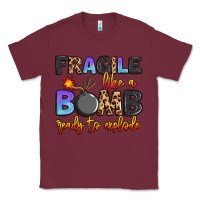 Burgundy fragile like a bomb ready to explode Classic Tee - Artiststas