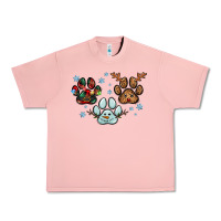 Salmon Christmas paws Urban Heavy Tee - RanaPortraitStore