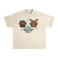Sandshell Christmas paws Urban Heavy Tee - RanaPortraitStore