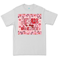 Dove Grey jesus is my valentine Premium Tee - MaliasSmallBusiness