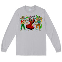 Moon Dust Mexican Skeletons Long Sleeve Tee - texasbilliewilder