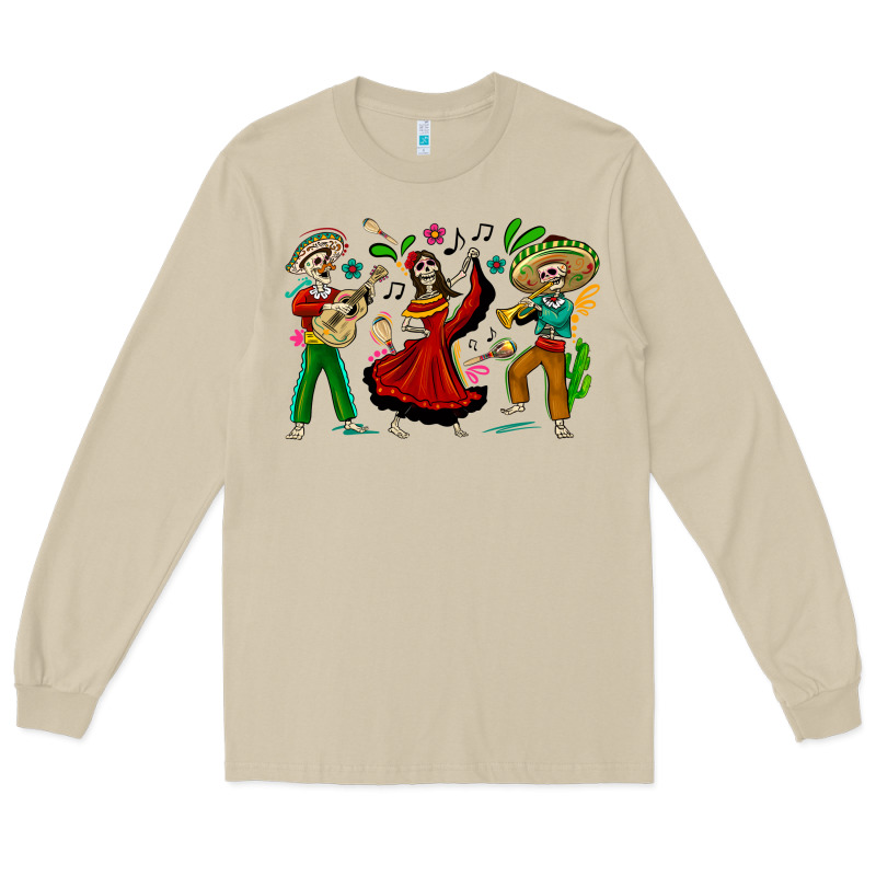 Mexican Skeletons Long Sleeve Tee by texasbilliewilder | Teevron