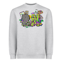 Heather Grey registered nurse mardi gras Heavyweight Sweatshirt - CowGirlArtShop