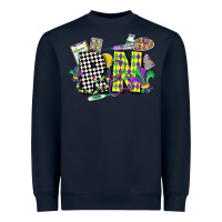 Navy registered nurse mardi gras Heavyweight Sweatshirt - CowGirlArtShop