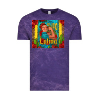 Cloud Purple hundred percent latina strong woman Vintage Tee - Jasminsmagicworld