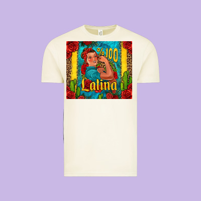 Hundred Percent Latina Strong Woman Vintage Tee Designed By Jasminsmagicworld