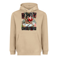 Mushroom Howdy Christmas Rodeo Santa Heavyweight Hoodie - FaDigitalArtStudio