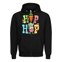 Black Easter hip hop gnome Zipper Hoodie - OliviaCreatesArt