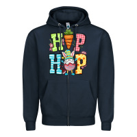 Navy Easter hip hop gnome Zipper Hoodie - OliviaCreatesArt