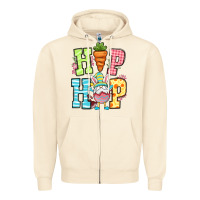 Sandshell Easter hip hop gnome Zipper Hoodie - OliviaCreatesArt