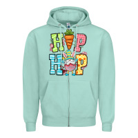 Seafoam Easter hip hop gnome Zipper Hoodie - OliviaCreatesArt