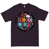Plum school nurse Premium Tee - MaliasSmallBusiness