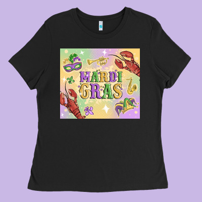 Mardi Gras Ladies Tee Designed By Maliassmallbusiness