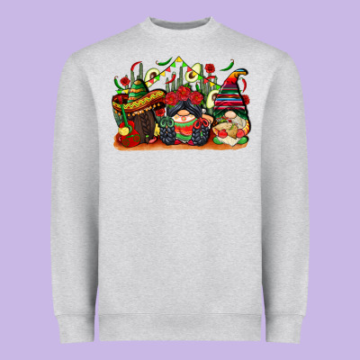 Cinco De Mayo Gnomes Heavyweight Sweatshirt Designed By Cowgirlartshop