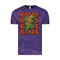 Cloud Purple xmas lightning bolt Vintage Tee - Jasminsmagicworld