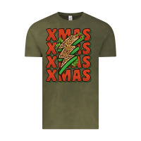 Vintage Olive xmas lightning bolt Vintage Tee - Jasminsmagicworld