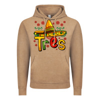 Tres My Third Mexican Birthday Vintage Hoodie | Teevron