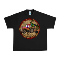 Black Christmas Tractor Urban Heavy Tee - RanaPortraitStore