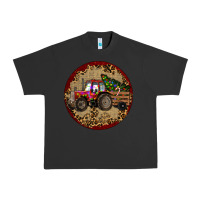 Pigment Black Christmas Tractor Urban Heavy Tee - RanaPortraitStore