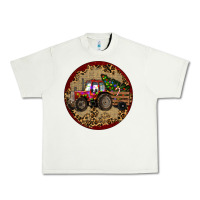 Pistachio Christmas Tractor Urban Heavy Tee - RanaPortraitStore