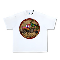 White Christmas Tractor Urban Heavy Tee - RanaPortraitStore
