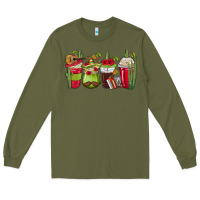 Army Green Mexico Coffee Cups Long Sleeve Tee - texasbilliewilder