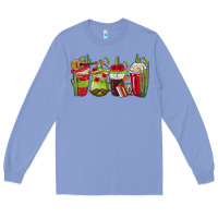 Colony Blue Mexico Coffee Cups Long Sleeve Tee - texasbilliewilder