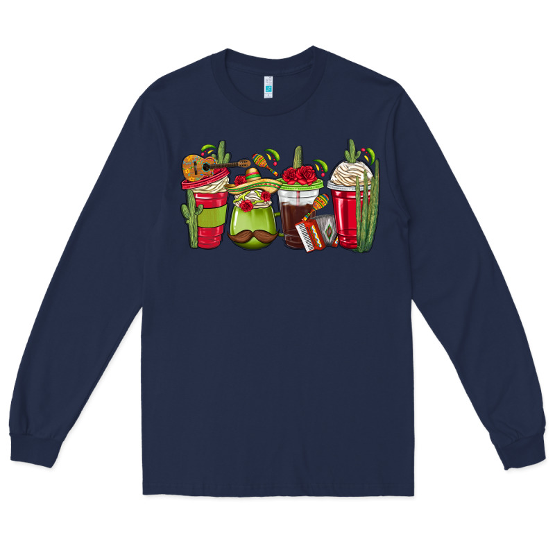Mexico Coffee Cups Long Sleeve Tee by texasbilliewilder | Teevron