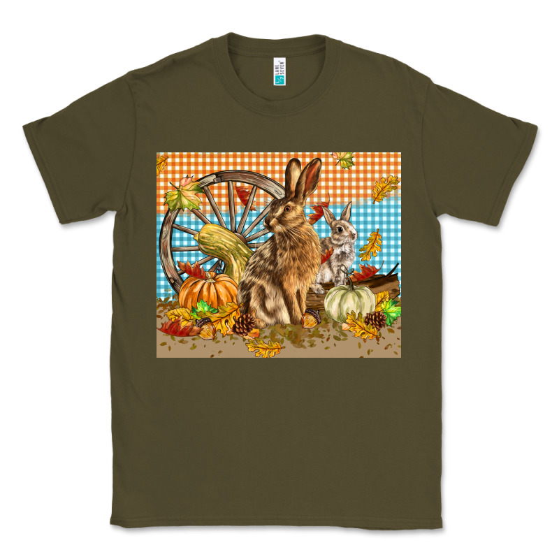 Fall Rabbit  Mousepad Classic Tee by LillyAllenDesigns | Teevron