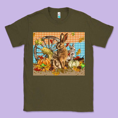 Fall Rabbit  Mousepad Classic Tee Designed By Lillyallendesigns