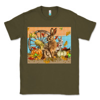 Army Green fall rabbit  mousepad Classic Tee - LillyAllenDesigns
