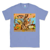 Colony Blue fall rabbit  mousepad Classic Tee - LillyAllenDesigns