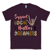 Plum support local hustlers and dreamers Classic Tee - Artiststas