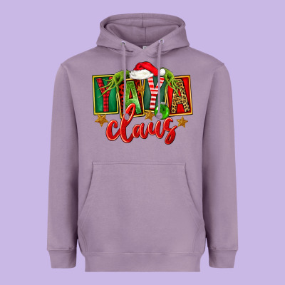 Christmas Yaya Claus Heavyweight Hoodie Designed By Fadigitalartstudio