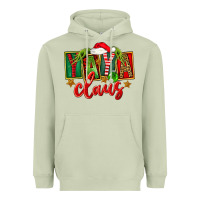 Matcha Christmas Yaya Claus Heavyweight Hoodie - FaDigitalArtStudio