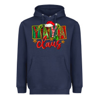 Navy Christmas Yaya Claus Heavyweight Hoodie - FaDigitalArtStudio