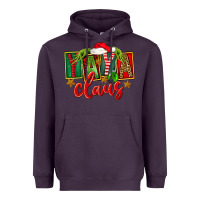 Plum Christmas Yaya Claus Heavyweight Hoodie - FaDigitalArtStudio