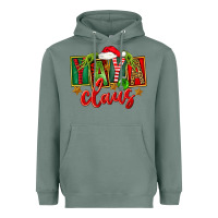 Sage Christmas Yaya Claus Heavyweight Hoodie - FaDigitalArtStudio