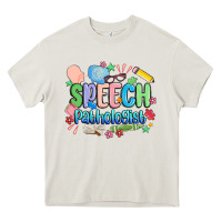 Cream speech pathologist Heavy Core Tee - MaliasSmallBusiness