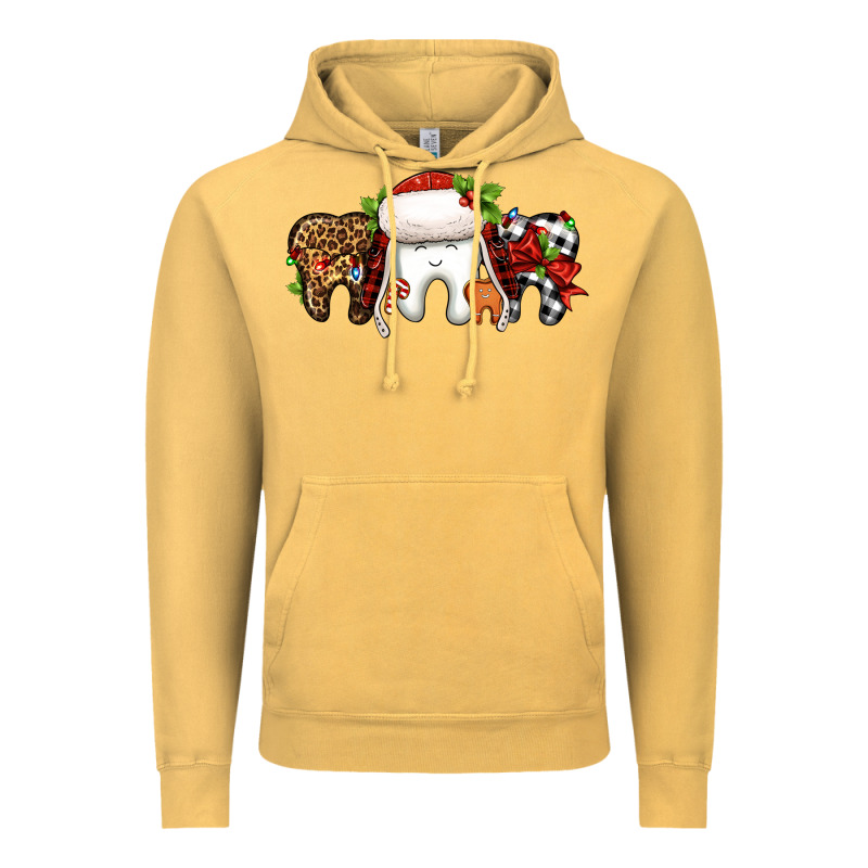 Christmas Teeth Dentist Vintage Hoodie by Jasminsmagicworld | Teevron