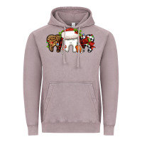 Vintage Zinc Christmas teeth dentist Vintage Hoodie - Jasminsmagicworld