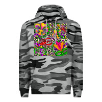Slate Camo mardi gras crawfish leopard  seamless pattern Premium Hoodie - FaDigitalArtStudio