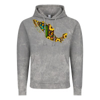 Cloud Rock Guerrero Mexico Serape Cactus Sunflower Map Vintage Hoodie - RanaPortraitStore