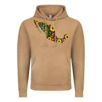 Vintage Camel Guerrero Mexico Serape Cactus Sunflower Map Vintage Hoodie - RanaPortraitStore