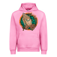 Fuchsia Pink god bless you Urban Hoodie - RacoonDesign