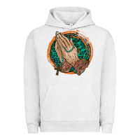Pigment Lunar Rock god bless you Urban Hoodie - RacoonDesign