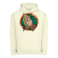 Pigment Pistachio god bless you Urban Hoodie - RacoonDesign