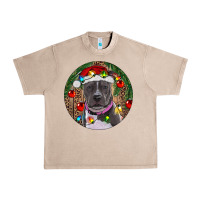 French Oak Christmas Pitbull Urban Heavy Tee - RanaPortraitStore