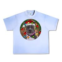 Grape Ice Christmas Pitbull Urban Heavy Tee - RanaPortraitStore