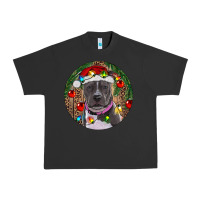 Pigment Black Christmas Pitbull Urban Heavy Tee - RanaPortraitStore